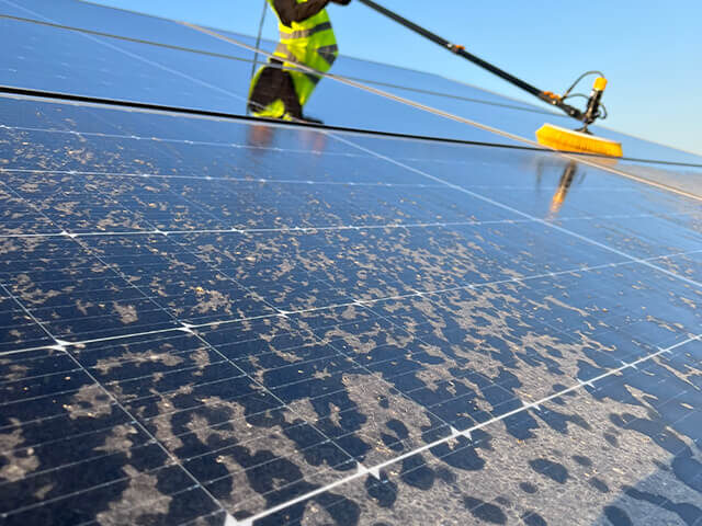 in action long handle best solar panel cleaning in lebanon